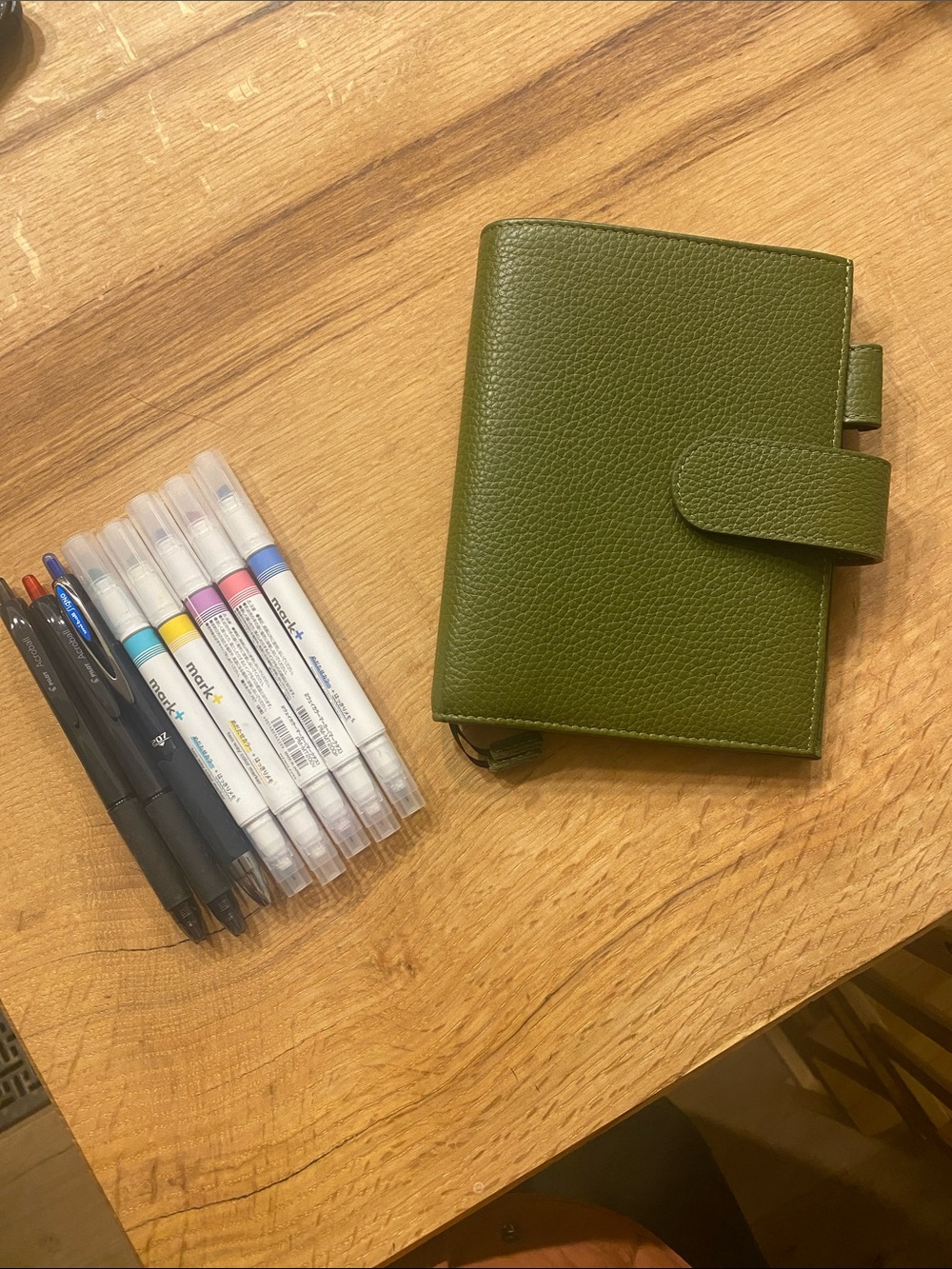Moterm A6 Hobonichi cover and pens